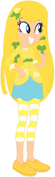 Size: 164x524 | Tagged: safe, artist:selenaede, artist:user15432, human, equestria girls, g4, barely eqg related, base used, clothes, crossover, dress, equestria girls style, equestria girls-ified, hairpin, hand on hip, lemon meringue (strawberry shortcake), shoes, solo, strawberry shortcake, strawberry shortcake's berry bitty adventures, yellow dress, yellow hair