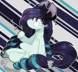 Size: 2500x2300 | Tagged: safe, artist:jxst-starly, coloratura, earth pony, pony, g4, abstract background, female, high res, microphone, music, music notes, rara, singing, solo