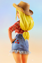 Size: 534x800 | Tagged: safe, color edit, edit, editor:xbi, kotobukiya, applejack, human, g4, humanized, kotobukiya applejack