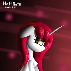 Size: 2480x2480 | Tagged: safe, oc, oc:half note, pony, unicorn, female, high res, horn, mare, unicorn oc