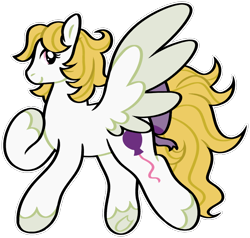 Size: 828x788 | Tagged: safe, artist:7sbr, baby surprise, pegasus, pony, g1, baby adoraprise, bow, cute, female, mare, older, older baby surprise, simple background, smiling, solo, tail bow, transparent background, unshorn fetlocks