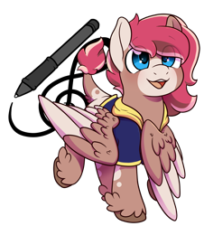 Size: 1400x1550 | Tagged: safe, artist:cloureed, oc, oc only, oc:strawberry breeze, pegasus, pony, simple background, solo, transparent background