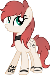 Size: 1449x2139 | Tagged: safe, artist:fuzzybrushy, oc, oc only, oc:poker, earth pony, pony, female, mare, show accurate, simple background, solo, transparent background