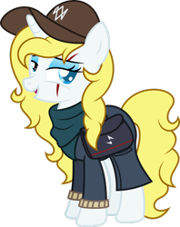 Size: 2180x2751 | Tagged: safe, artist:fuzzybrushy, oc, oc only, oc:sweetie scripty, pony, unicorn, high res, show accurate, simple background, solo, transparent background, watch dogs, watch dogs 2