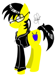 Size: 1553x2114 | Tagged: safe, artist:richartspark, oc, oc only, pony, clothes, glasses, simple background, solo, white background