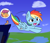 Size: 1862x1595 | Tagged: safe, artist:artiks, rainbow dash, scootaloo, pony, g4, atg 2020, backwards cutie mark, cliff, flying, newbie artist training grounds