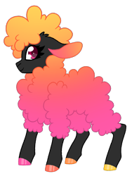 Size: 1873x2362 | Tagged: safe, artist:crazysketch101, oc, oc only, oc:lilly, sheep, simple background, solo, transparent background