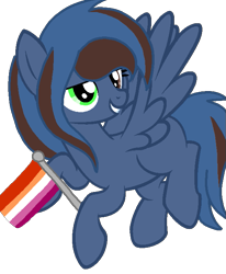 Size: 581x704 | Tagged: safe, artist:circuspaparazzi5678, oc, oc only, oc:aaliyah, pegasus, pony, aaliyah, base used, female, lesbian, lesbian pride flag, pride, pride flag, pride month, requested art, simple background, solo, transparent background