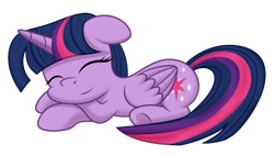 Size: 2000x1134 | Tagged: safe, artist:mirrorcrescent, twilight sparkle, alicorn, pony, g4, cute, cute in comments, eyes closed, female, folded wings, mare, prone, simple background, sleeping, solo, transparent background, twiabetes, twilight sparkle (alicorn), wings