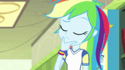Size: 800x450 | Tagged: safe, screencap, rainbow dash, equestria girls, g4, my little pony equestria girls: choose your own ending, sock it to me, animated, cute, dashabetes, female, gif, solo