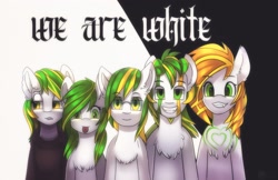 Size: 3400x2200 | Tagged: safe, artist:freak-side, oc, oc only, oc:white night, oc:whitefull wave, pony, high res, looking at you, not racist