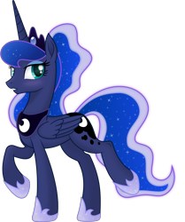 Size: 6000x7165 | Tagged: safe, artist:kp-shadowsquirrel, artist:negatif22, princess luna, alicorn, pony, g4, absurd resolution, crown, cute, female, jewelry, lunabetes, mare, movie accurate, regalia, simple background, solo, transparent background, vector