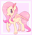 Size: 1503x1647 | Tagged: safe, artist:killrcl0wn, artist:nyaco, fluttershy, pegasus, pony, g4, chest fluff, cute, ear fluff, female, looking at you, mare, open mouth, raised hoof, shyabetes, smiling, solo, spread wings, standing, three quarter view, unshorn fetlocks, wings