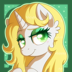 Size: 500x500 | Tagged: safe, artist:arastane-siryphia, oc, oc:fuzzy brushy, pony, unicorn, simple background