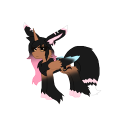 Size: 1552x1542 | Tagged: safe, artist:galacticxstudios, oc, oc only, hybrid, pony, big ears, chest fluff, horn, long horn, simple background, solo, transparent background
