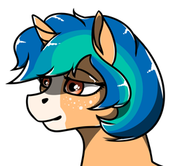 Size: 2223x2148 | Tagged: safe, artist:gusinya, oc, oc only, oc:crystal beaker, pony, unicorn, bust, female, high res, horn, looking at you, simple background, solo, transparent background, unicorn oc