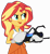 Size: 5000x5400 | Tagged: safe, artist:emeraldblast63, sunset shimmer, equestria girls, g4, clothes, clothes swap, crossover, female, portal (valve), portal gun, simple background, sleeveless, solo, tank top, transparent background