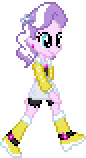 Size: 86x158 | Tagged: safe, artist:botchan-mlp, diamond tiara, equestria girls, g4, my little pony equestria girls: better together, animated, female, gif, pixel art, simple background, solo, transparent background
