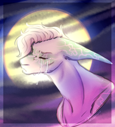 Size: 2409x2666 | Tagged: safe, artist:amcirken, oc, oc only, pony, bust, crying, high res, portrait, solo