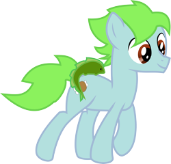 Size: 4762x4575 | Tagged: safe, artist:nero-narmeril, oc, oc only, oc:rex, earth pony, fish, pony, absurd resolution, male, simple background, solo, stallion, transparent background, vector