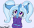 Size: 1659x1371 | Tagged: safe, artist:freefraq, trixie, pony, unicorn, g4, alternate hairstyle, babysitter trixie, blushing, clothes, cute, diatrixes, ear fluff, female, floating heart, freefraq is trying to murder us, gameloft interpretation, heart, hoodie, looking at you, mare, pigtails, smiling, solo, tongue out, twintails, weapons-grade cute