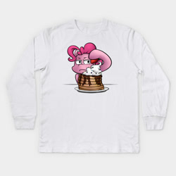 Size: 630x630 | Tagged: artist needed, source needed, useless source url, safe, pinkie pie, earth pony, pony, g4, breakfast, female, food, long sleeved shirt, maple syrup, mare, solo, sprinkles, steven universe, strawberry, target demographic, together breakfast, waffle, whipped cream