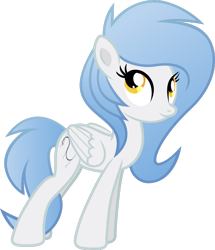 Size: 1024x1193 | Tagged: safe, artist:fuzzybrushy, oc, oc:vector cloud, pegasus, pony, simple background, smiling, standing, transparent background