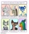 Size: 977x1166 | Tagged: safe, artist:aeluromancyarts, discord, bear, cat, draconequus, wolf, anthro, g4, alebrije, animal crossing, beastars, blushing, bust, clothes, coco (disney movie), crossover, felidae, francis, legosi (beastars), male, necktie, pepita, six fanarts, smiling, warrior cats