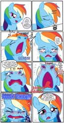 Size: 666x1280 | Tagged: safe, artist:pepper-fly, rainbow dash, g4, challenge, comic, fetish, food, mucus, nose, nostril flare, nostrils, pepper, running nose, sneeze cloud, sneezing, sneezing fetish, snot, spice (food), spit, teary eyes