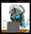 Size: 2100x2300 | Tagged: safe, artist:djdavid98, oc, oc only, oc:carbon copy, changeling, pony, birthday gift, border, cable, changeling oc, clothes, colored lineart, computer, glasses, hat, high res, horn, screwdriver, screws, simple background, solo, table, text, transparent background, wings