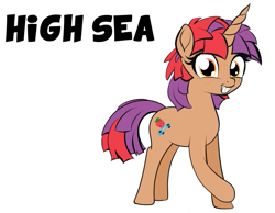 Size: 797x617 | Tagged: safe, artist:cosmonaut, oc, oc only, oc:high sea, pony, unicorn, looking at you, solo