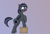 Size: 2940x1980 | Tagged: safe, artist:cosmonaut, oc, oc only, oc:sable shield, bat pony, pony, bat pony oc, bat wings, cutie mark, fangs, solo, wings