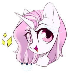 Size: 742x802 | Tagged: safe, artist:cloud-fly, oc, oc only, pony, unicorn, bust, female, mare, portrait, simple background, solo, transparent background