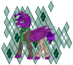Size: 2381x2112 | Tagged: safe, artist:nuumia, oc, oc only, pegasus, pony, clothes, high res, male, scarf, simple background, solo, stallion, transparent background