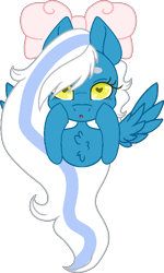 Size: 540x901 | Tagged: safe, artist:ryuketsukira, oc, oc only, oc:fleurbelle, alicorn, pony, g4, adorabelle, alicorn oc, bow, chest fluff, cute, female, hair bow, heart eyes, horn, mare, simple background, transparent background, wingding eyes, wings