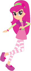 Size: 250x567 | Tagged: safe, artist:selenaede, artist:user15432, human, equestria girls, g4, barely eqg related, base used, bracelet, clothes, crossover, dress, equestria girls style, equestria girls-ified, headband, jewelry, pink hair, raspberry torte (strawberry shortcake), shoes, solo, strawberry shortcake, strawberry shortcake's berry bitty adventures