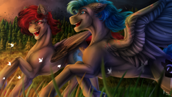 Size: 1580x900 | Tagged: safe, artist:raychelrage, oc, pegasus, pony