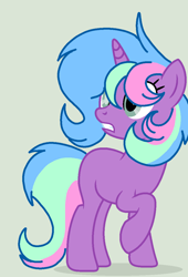 Size: 784x1152 | Tagged: safe, artist:circuspaparazzi5678, oc, oc only, pony, unicorn, base used, half blind, polysexual, pride, pride flag, pride month, pride ponies, solo