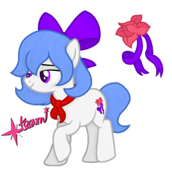 Size: 768x768 | Tagged: safe, artist:pony spark team, oc, oc only, oc:vibe, earth pony, pony, cute, cutie mark, female, flower, solo