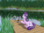 Size: 4000x3000 | Tagged: safe, artist:frostclaw, starlight glimmer, pony, unicorn, g4, alcohol, atg 2020, beer, female, lake, looking back, mare, newbie artist training grounds, pier, prone, solo, water