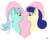 Size: 2000x1600 | Tagged: safe, artist:davinciwolf, bon bon, lyra heartstrings, sweetie drops, earth pony, pony, unicorn, g4, female, heart eyes, lesbian, looking at each other, mare, ship:lyrabon, shipping, smiling, wingding eyes