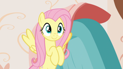 Size: 1920x1080 | Tagged: safe, screencap, fluttershy, pegasus, pony, discordant harmony, g4, female, mare, smiling, solo