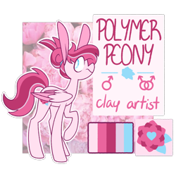 Size: 2160x2160 | Tagged: safe, artist:glowfangs, oc, oc only, oc:polymer peony, pegasus, pony, high res, male, pegasus oc, simple background, solo, stallion, transparent background, wings