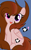 Size: 523x856 | Tagged: safe, artist:circuspaparazzi5678, oc, oc only, oc:dusky blitz, oc:panda flare, pegasus, pony, base used, brown mane, fusion, magenta eyes, purple eyes, solo