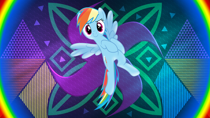 Safe Artist Dashiesparkle Edit Artist Laszlvfx Edit Rainbow Dash Pegasus Pony Solo Wallpaper Wallpaper Edit Derpibooru