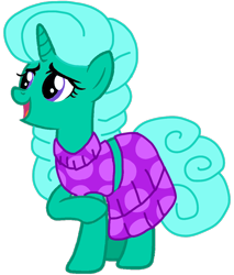 Size: 920x1080 | Tagged: safe, alternate version, artist:徐詩珮, glitter drops, pony, unicorn, series:sprglitemplight diary, series:sprglitemplight life jacket days, series:springshadowdrops diary, series:springshadowdrops life jacket days, g4, alternate universe, base used, clothes, cute, dress, eyelashes, female, mare, open mouth, raised hoof, simple background, smiling, solo, transparent background