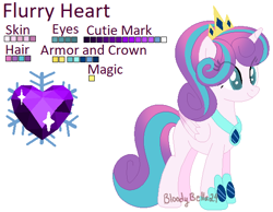 Size: 594x462 | Tagged: safe, artist:bloodybella24, princess flurry heart, alicorn, pony, g4, base used, clothes, crown, cutie mark, female, flurry heart's cutie mark, jewelry, necklace, older, older flurry heart, princess, reference sheet, regalia, shoes, simple background, solo, white background