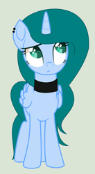 Size: 1815x3305 | Tagged: safe, artist:lominicinfinity, oc, oc only, oc:infinity mi rosalinda, alicorn, pony, alicorn oc, female, horn, mare, simple background, solo, wings