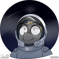 Size: 1819x1835 | Tagged: safe, artist:difis, oc, oc:night striker, male, space, spacesuit, stallion