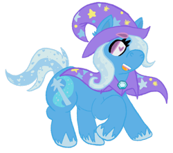 Size: 1280x1131 | Tagged: safe, artist:yuckyhuffypuppy, trixie, pony, g4, female, heart eyes, mare, open mouth, simple background, solo, transparent background, unshorn fetlocks, wingding eyes